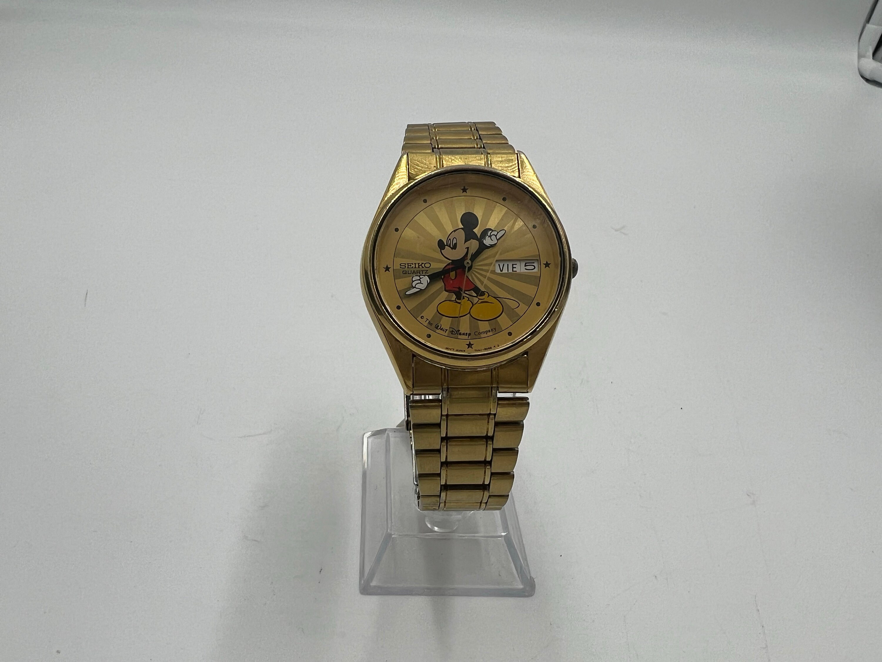 T971 Seiko Mikey Mouse Day Date Quartz Mid 80s - Ref 7N43 - Etsy