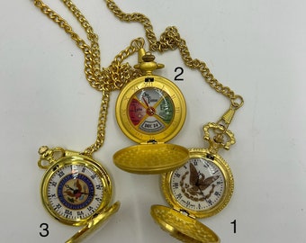 t620 Unique and Vintage Gold Tone Pocket Watches