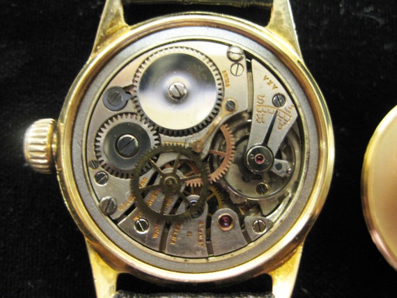 b326 Men's 14kt Yellow Gold Wittnauer wristwatch - image 4