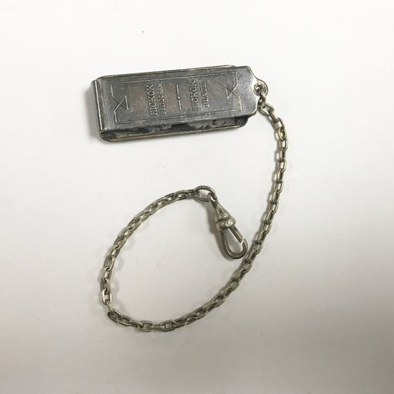 e580 Antique Gold Filled Waist Belt Clip Pocket W… - image 1