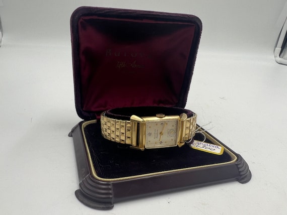 u175 Bulova 1950s Excellency 14k Gold Case Wrist … - image 7