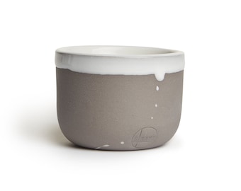 Handmade Ceramic Espresso Mug (gray / no handle)