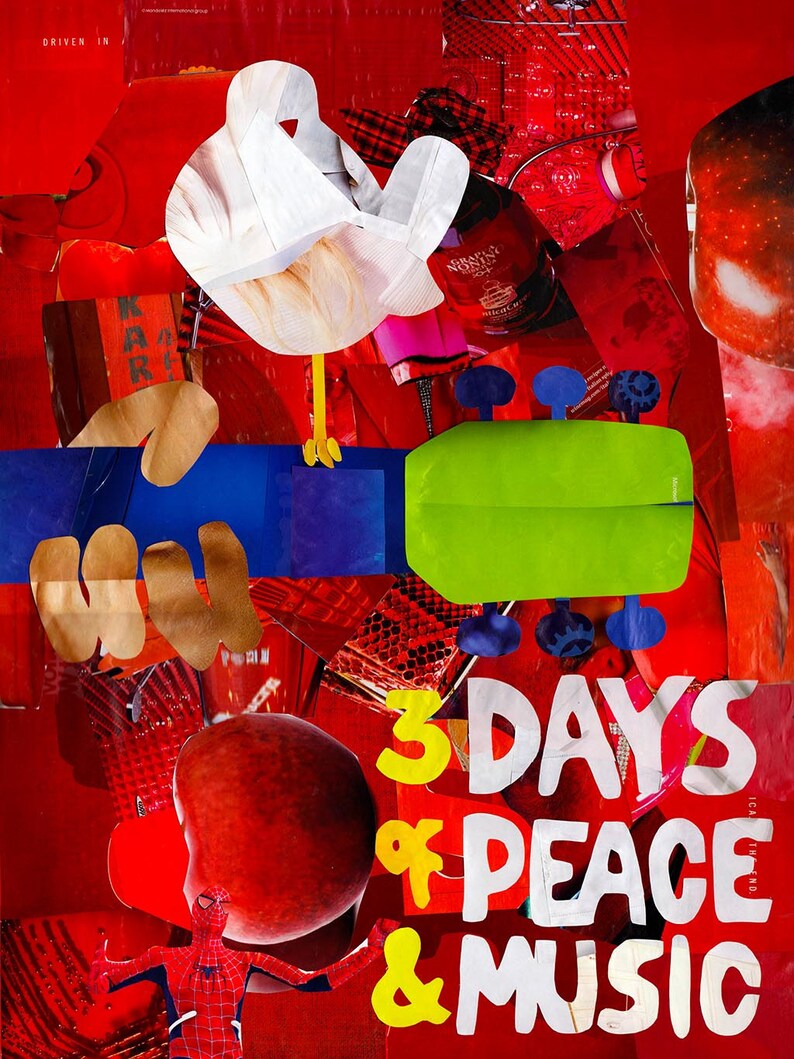 Woodstock Poster Woodstock Wall Art Woodstock Festival Etsy