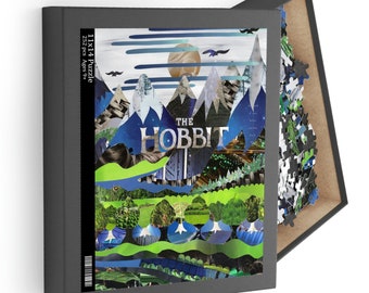 The Hobbit Puzzle, Literary Gift, Book Lover, Bibliophile, Puzzle for adults