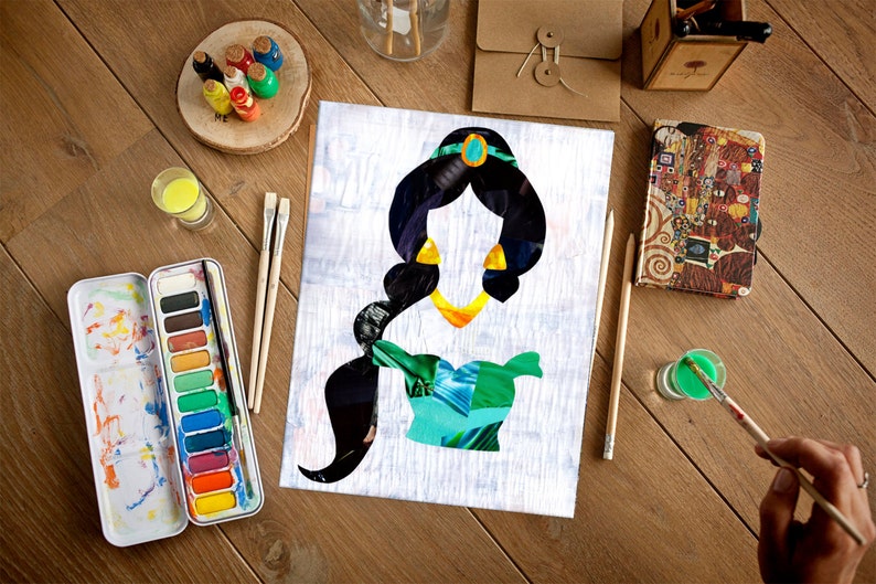 Princess Jasmine wall art Aladdin decor jasmine art print Etsy