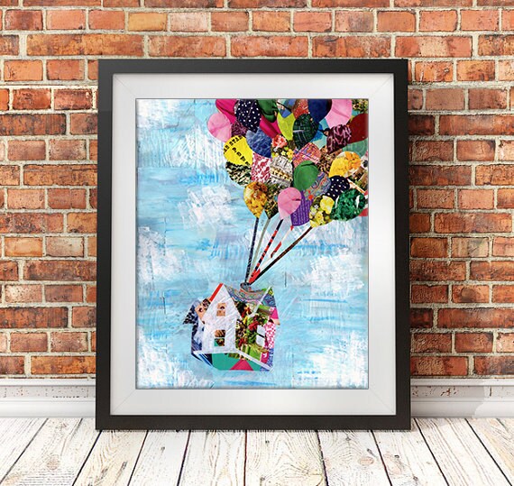 Up Movie Artwork, Adventure awaits, Wedding Gift