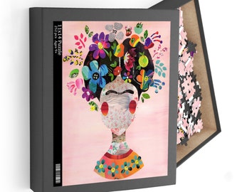 Frida Kahlo Jigsaw Puzzle, Mexican Art Puzzle, Brain Teaser