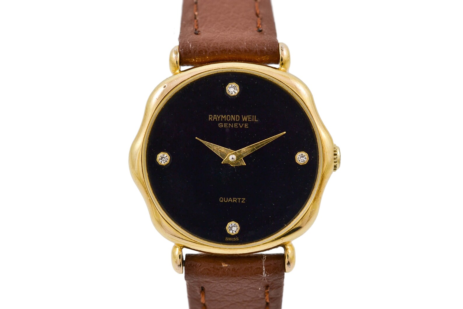 Vintage Raymond Weil Geneve 9410 Gold Plated Ladies Quartz Watch 1970