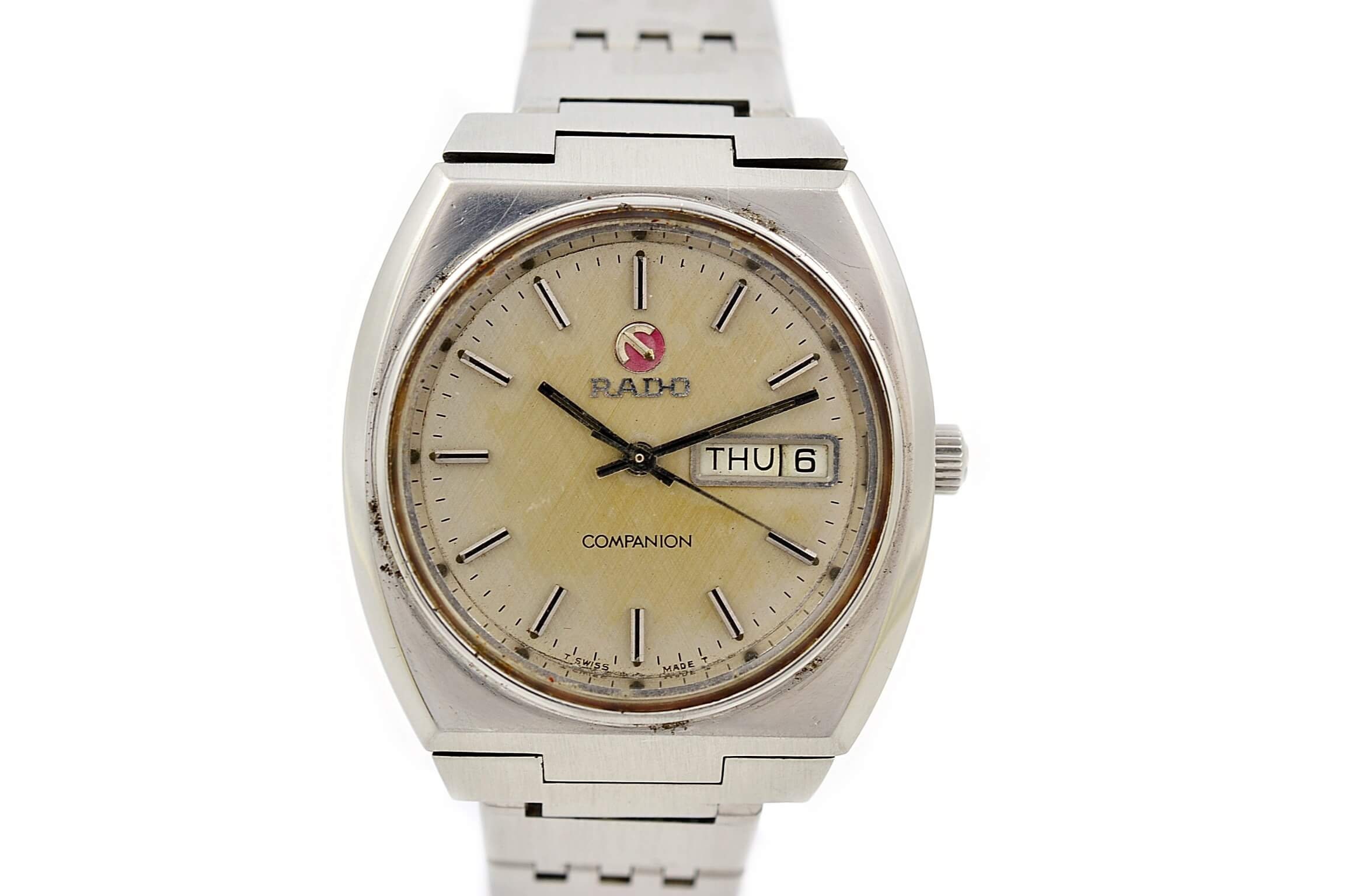 Vintage Rado Companion Stainless Steel Automatic Mens Watch Etsy