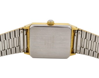 Vintage Oris Versailles Rectangular Quartz Gold Plated Midsize
