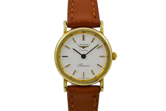 Vintage Longines Presence 9K 375 Gold 