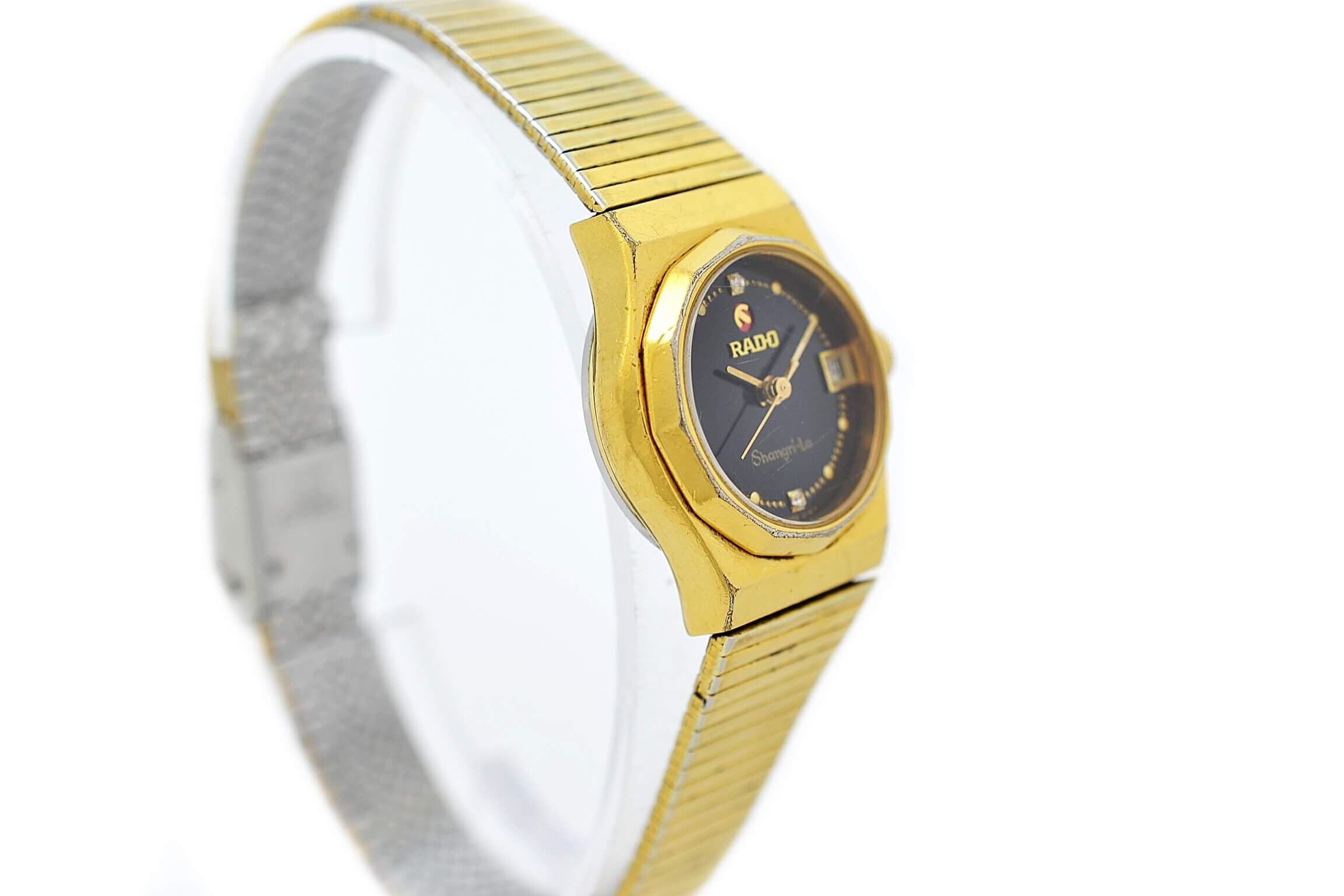 Vintage Rado Shangri la Gold Plated Automatic Ladies Petite Watch