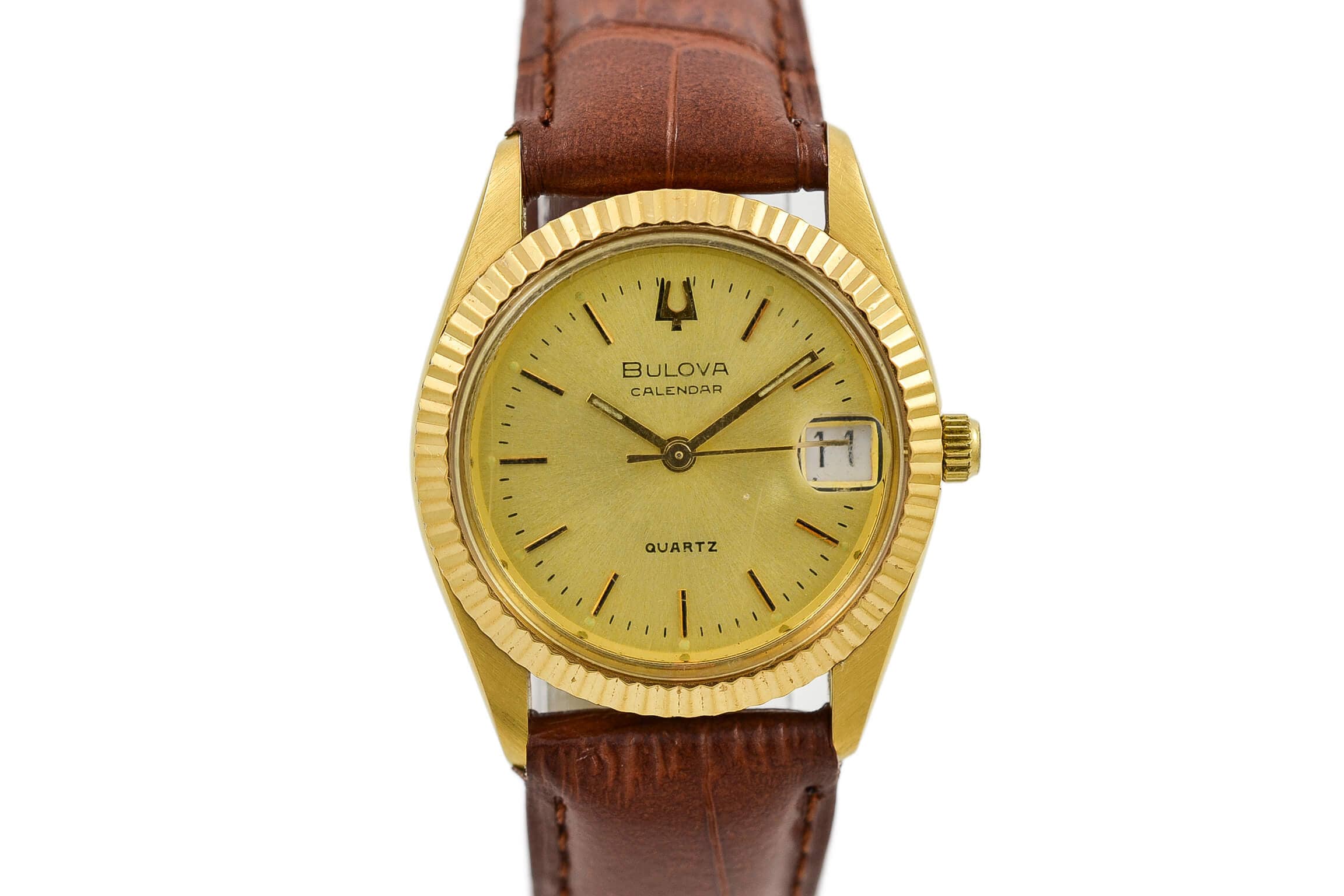 Vintage Bulova Calendar 1A44B Quartz Gold Plated Ladies Watch 1857 Offers Welcome Etsy Australia