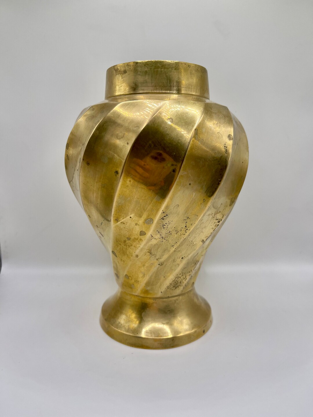 Vintage Brass Vase Etsy