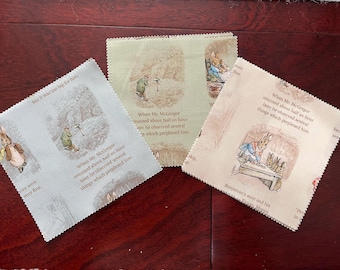Peter Rabbit y Benjamin Bunny de Riley Blake Designs: incluye nueve cuadrados de tela de cuento de hadas de 5 pulgadas