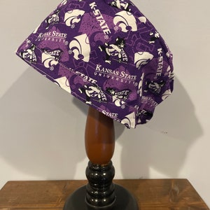 Scrub Cap - Kansas State University Wildcats - Surgical Cap PPE Hospital Cap Cancer Hat Cancer Cover Nurse Christmas Gift