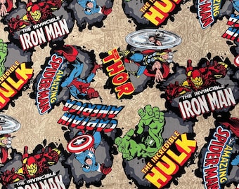 Tela de superhéroes de Marvel Spider-Man Hulk Thor Iron Man Capitán América