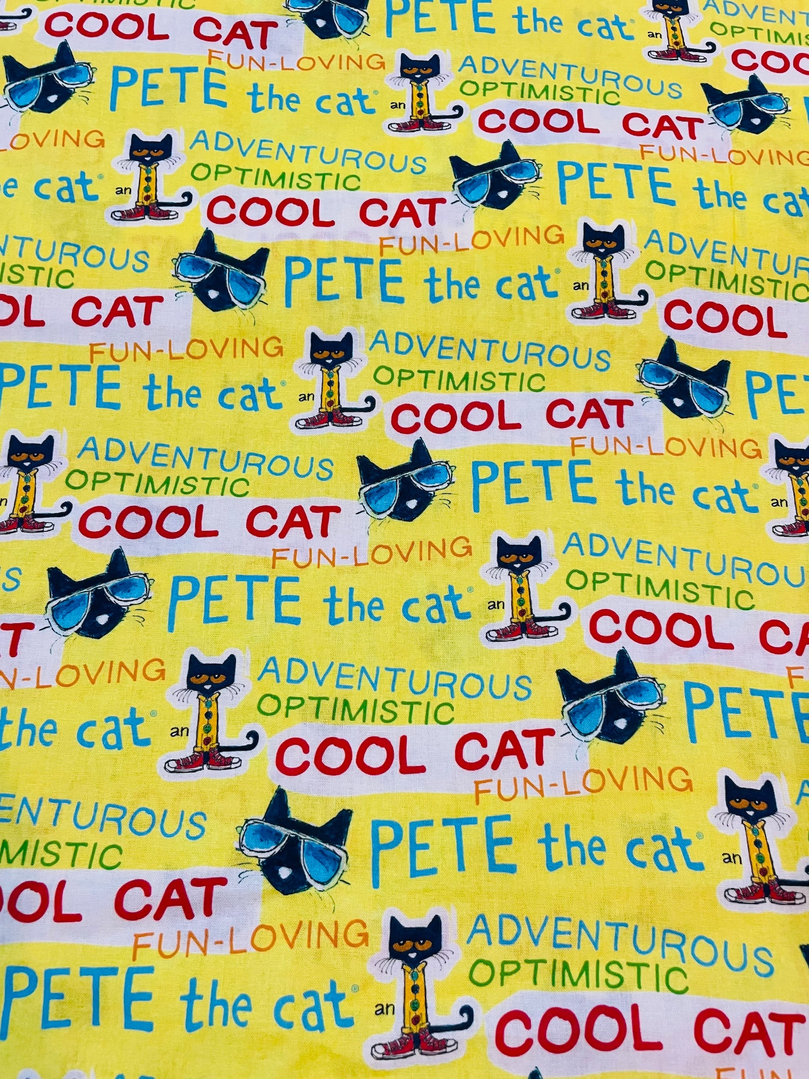 Pete the Cat Fabric Childrens Books 100 Cotton by the Etsy