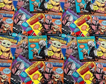 Portada de cómic de Star Wars, tela, Mandaloriano, Yoda, Baby Yoda, Darth Vader