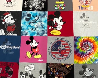Manta con diseño de camiseta de Mickey Mouse de Disney World, pieza única