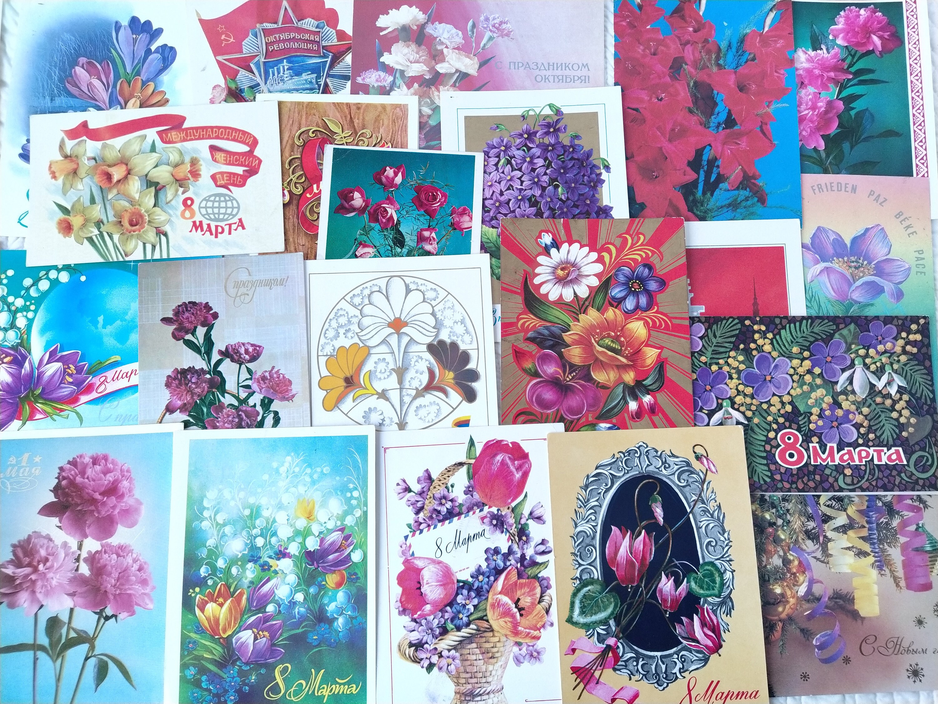 Lot 25 Postcards Cards Old Collect Craft Postcrossing Etsy