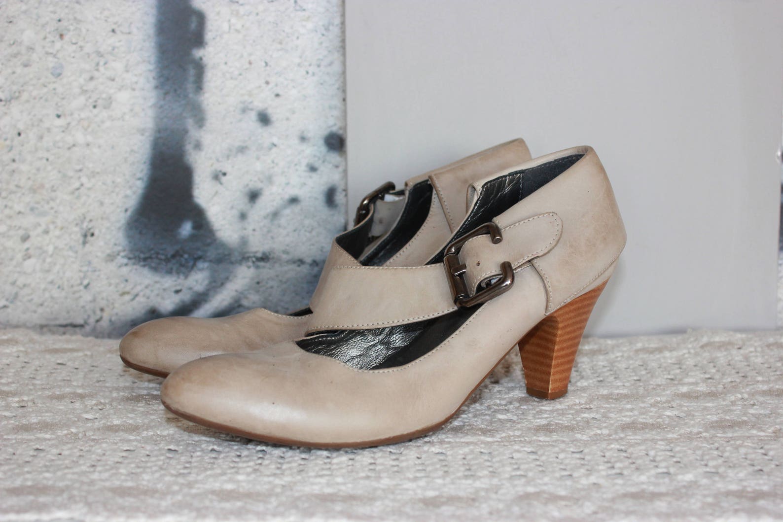 cream colored shoes