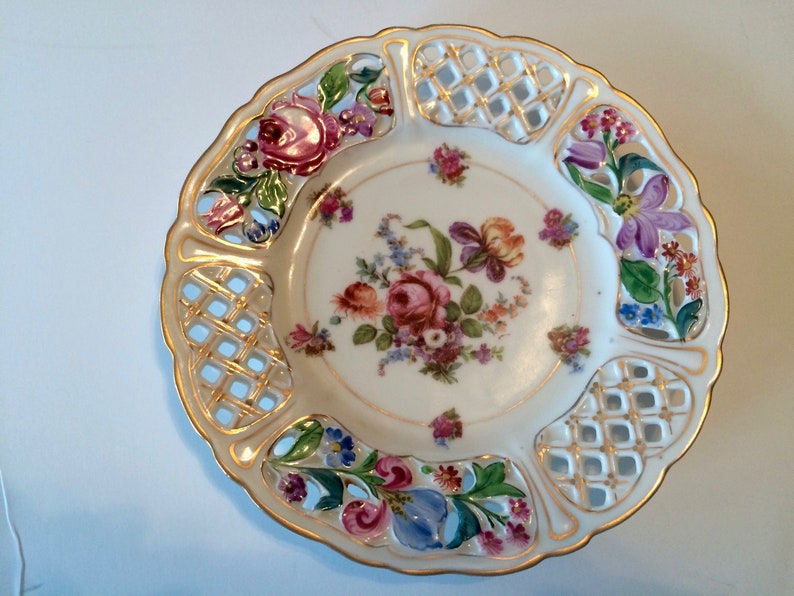 Salad and Bread Plates /& Sauce Bowl; Dinnerware; 1940-50/'s Mismatched China Place Setting; One 4-Piece Vintage Place Setting; Dinner #01