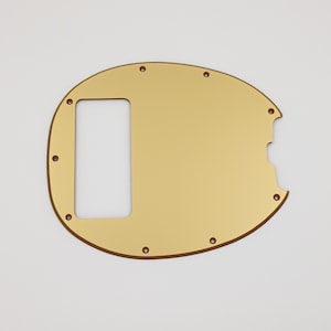 metallic gold acrylic pickguard for musicman stingray classic 5 string bass