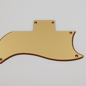 Golpeador acrílico dorado metalizado para guitarra reedición GIBSON SG 61