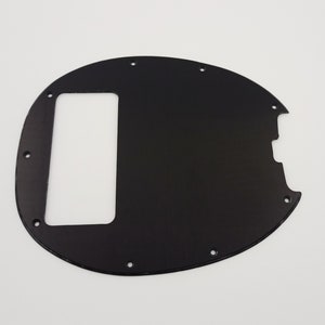 black acrylic pickguard for musicman stingray 5 string bass