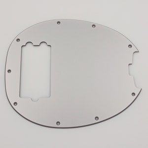 metallic silver acrylic pickguard for musicman stingray-opl-sterling bass