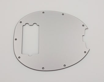 metallic silver acrylic pickguard for musicman stingray-opl-sterling bass