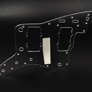 clear acrylic pickguard for us/mex fender standard jazzmaster guitar