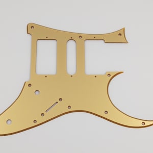 metallic gold acrylic pickguard for made in japan ibanez 6 string jem guitar