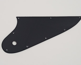 black acrylic lefthand pickguard for gibson firebird guitar/thunderbird bass
