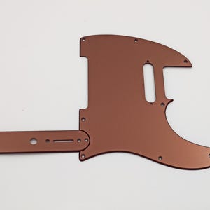 5/8-håls plektrumskydd i metallisk brons i akryl och kontrollplatta för Fender Telecaster i USA/Mexiko - olika pickup-konfigurationer