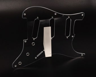 8 hole clear acrylic pickguard for us/mex fender stratocaster