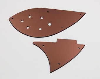 2 pieces metallic bronze acrylic pickguard for RICKENBACKER 330/360 guitar
