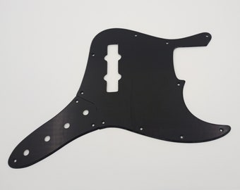 black acrylic pickguard & control plate for us/mex fender 4 string standard jazz bass