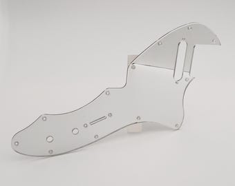 chrome mirror acrylic pickguard for us/mex fender telecaster thinline 69' re-issue guitar