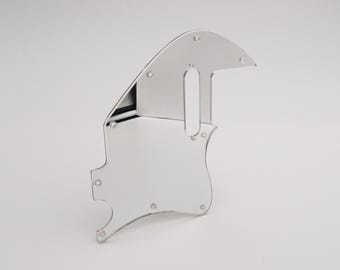 chrome mirror acrylic cropped pickguard for merle haggard style telecaster guitar
