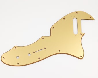 metallic gold acrylic pickguard for us/mex fender telecaster thinline 69&#39; re-issue guitar-various pickup configuration