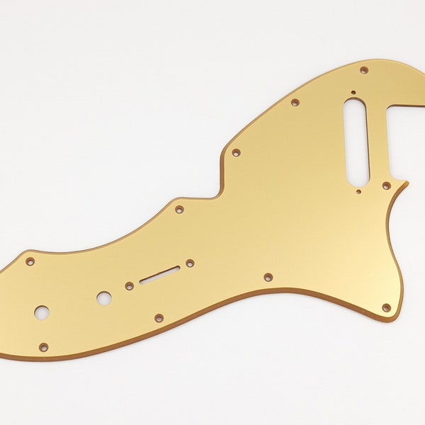 metallic gold acrylic pickguard for us/mex fender telecaster thinline 69' re-issue guitar-various pickup configuration