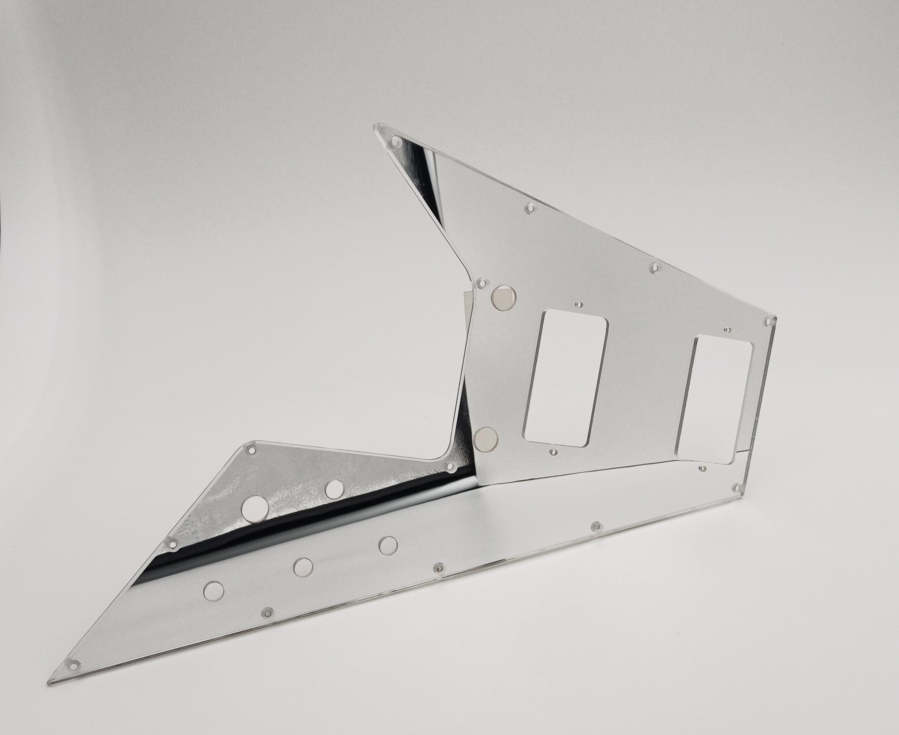 Chrome Mirror Acrylic Pickguard for Gibson FLYING V 67' Reissue