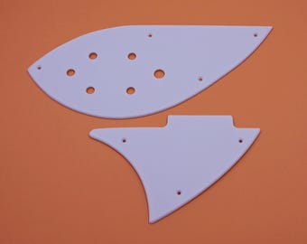 2 pieces white acrylic pickguard for RICKENBACKER 330/360 guitar