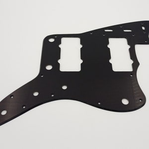 black acrylic pickguard for us/mex fender standard jazzmaster guitar