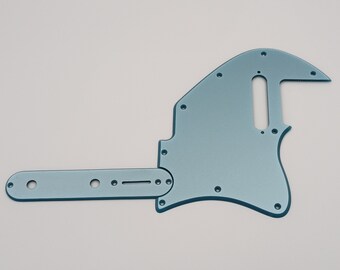 metallic ice blue acrylic pickguard & control plate for merle haggard style telecaster guitar-various pickup configuration