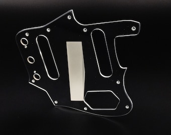 clear acrylic pickguard for us/mex fender standard jaguar guitar
