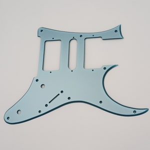 metallic ice blue acrylic pickguard for made in japan ibanez 6 string jem guitar
