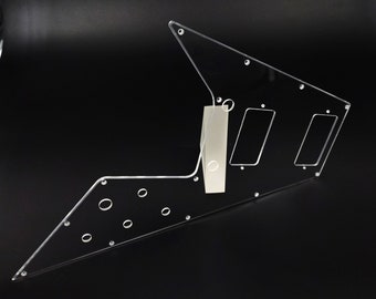clear acrylic pickguard for gibson FLYING V 67' REISSUE guitar